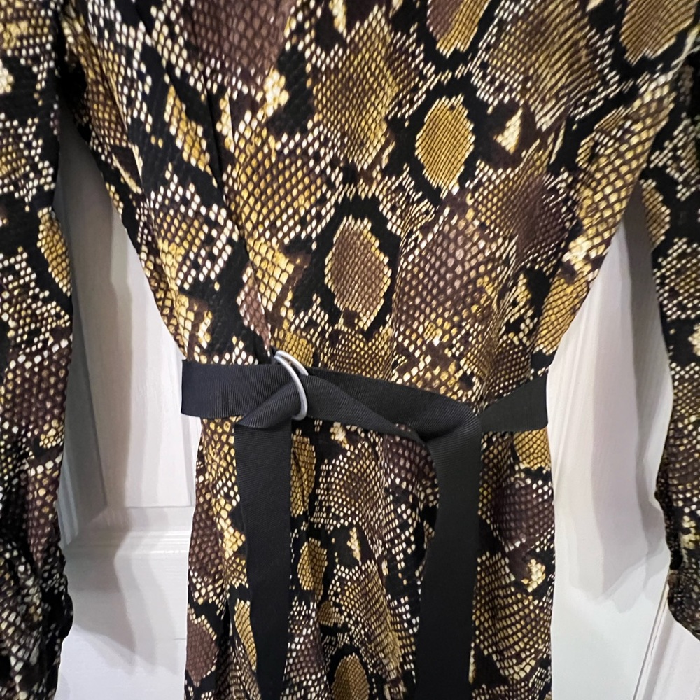Zara Size Small Python Print Dress - image 7